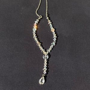 Handcrafted Iridescent Y-Shape Necklace